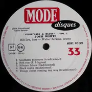 LP - Josh White - Spirituals & Blues