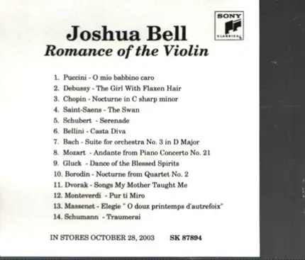 Joshua Bell - Romance of the Violin