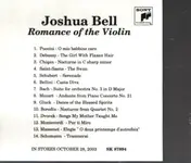 Joshua Bell - Romance of the Violin