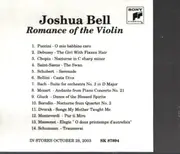 CD - Joshua Bell - Romance Of The Violin - Promo