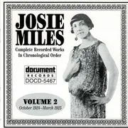 CD - Josie Miles - Complete Recorded Works In Chronological Order Volume 2 (October 1924-March 1925)