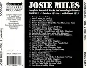 CD - Josie Miles - Complete Recorded Works In Chronological Order Volume 2 (October 1924-March 1925)