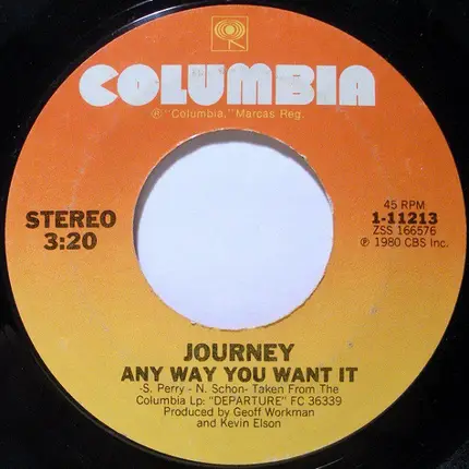 Journey - Any Way You Want It