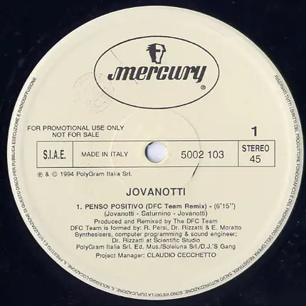 Jovanotti - Penso Positivo