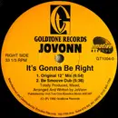 12inch Vinyl Single - Jovonn - It's Gonna Be Right