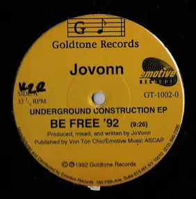 Jovonn - Underground Construction EP