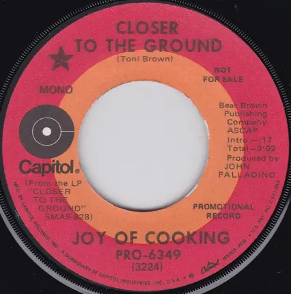 Joy Of Cooking - Closer to the Ground