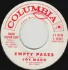 7inch Vinyl Single - Joy Mann - Empty Pages