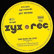12inch Vinyl Single - Joy Peters - One Night In Love