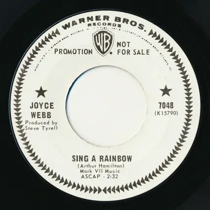 Joyce Webb - Sing A Rainbow / The Last Time