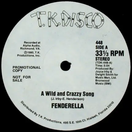 Joyce 'Fenderella' Irby - A Wild And Crazzy Song