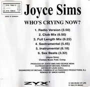 CD Single - Joyce Sims - Who's Crying Now?