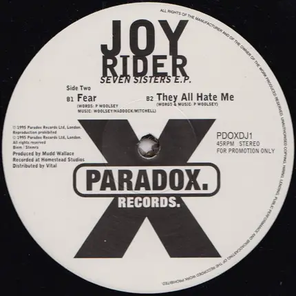 Joyrider - Seven Sisters E.P.
