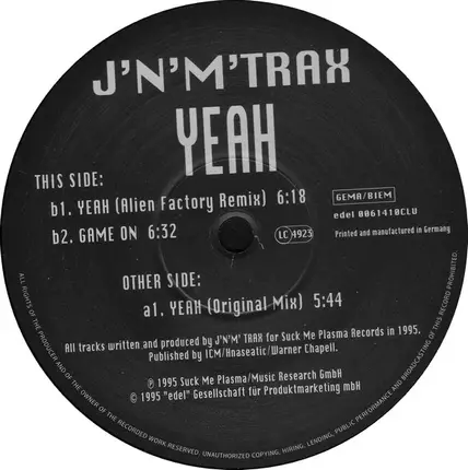 J'N'M Trax - Yeah