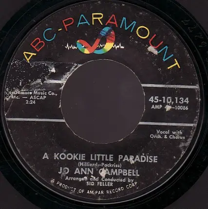 Jo Ann Campbell - A Kookie Little Paradise / Bobby, Bobby, Bobby