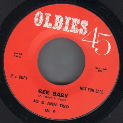 Jo & Ann Trio / Frankie Ford - Gee Baby / Sea Cruise