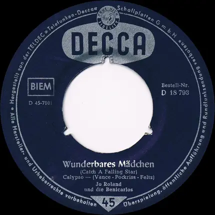 Jo Roland Und Die Benicarlos - Bambina