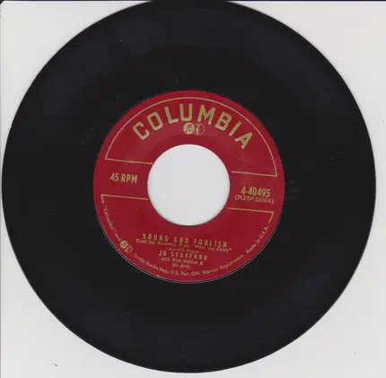 Jo Stafford With Paul Weston And His Orchestra - Young And Foolish