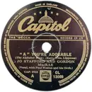 Schellack - Jo Stafford And Gordon MacRae With Paul Weston And His Orchestra - 'A' You're Adorable / I'll String Along With You