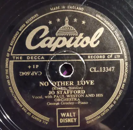 Jo Stafford And Gordon MacRae - Where Are You Gonna Be When The Moon Shines / No Other Love