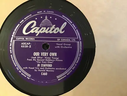 Jo Stafford - Goodnight, Irene / Our Very Own
