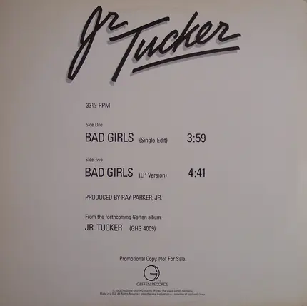Jr Tucker - Bad Girls