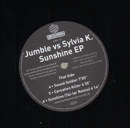 Jumble vs. Sylvia K. - Sunshine EP