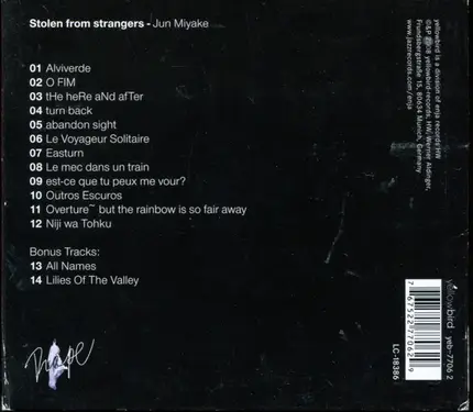 Jun Miyake - Stolen from Strangers