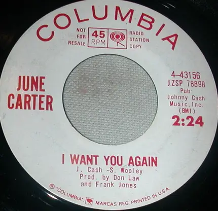 June Carter - Go Away Stranger / I Want You Again