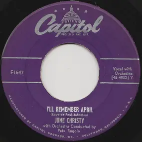 June Christy - I'll Remember April / Get Happy