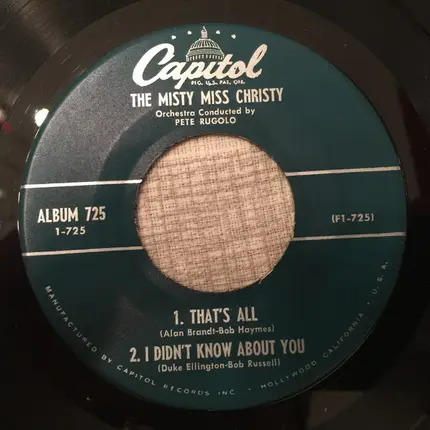 June Christy - The Misty Miss Christy Part 1