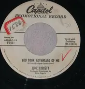 June Christy - You Took Advantage Of Me/Intrigue
