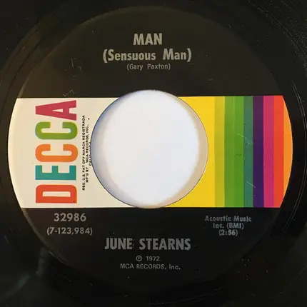 June Stearns - Man (Sensuous Man) / In Case Of A Storm
