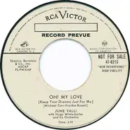 June Valli With Hugo Winterhalter Orchestra - Oh! My Love / A Kiss Like Yours