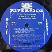 LP - Junie C. Cobb And His New Hometown Band - Chicago- The Living Legends - Mono