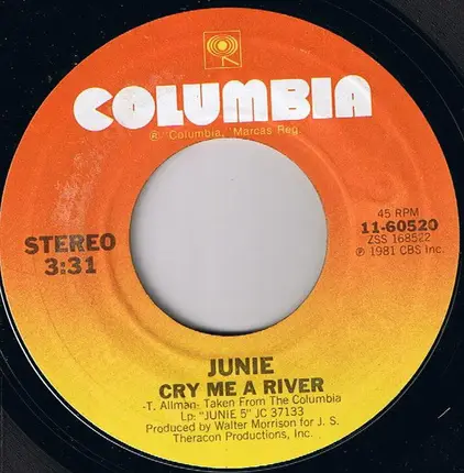 Junie Morrison - Rappin About Rappin (Uh-Uh-Uh) / Cry Me A River