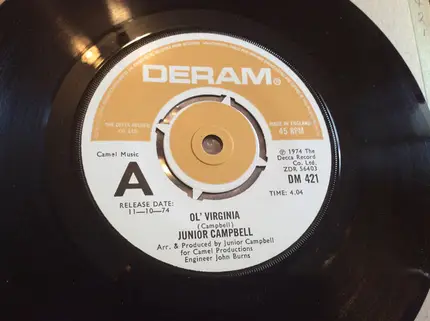 Junior Campbell - Ol' Virgina / Wullie Sings The Blues