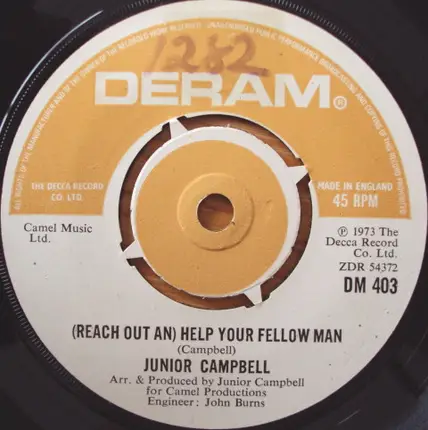 Junior Campbell - (Reach Out An) Help Your Fellow Man / Pretty Belinda