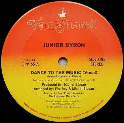 Junior Byron - Dance To The Music