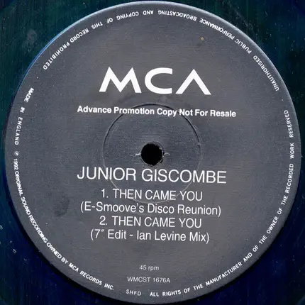 Junior Giscombe, Junior - Then Came You