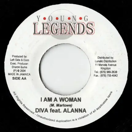 Junior Kelly / Diva Feat. Alanna - Under The Moonlight / I Am A Woman
