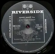 LP - Junior Mance Trio - At The Village Vanguard - + Insert