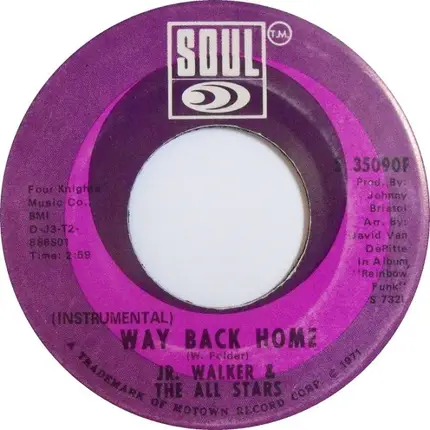 Junior Walker & The All Stars - Way Back Home