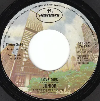Junior - I Can't Help It / Love Dies