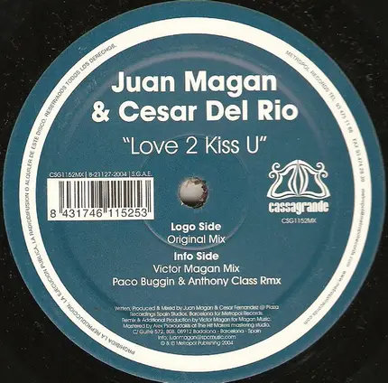 Juan Magan & César Del Rio - Love 2 Kiss U