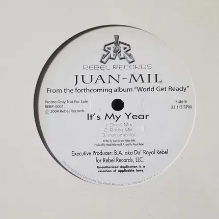 Juan-Mil - I Ain't Playin' / It's My Year