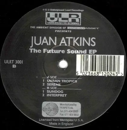 Juan Atkins - The Future Sound EP