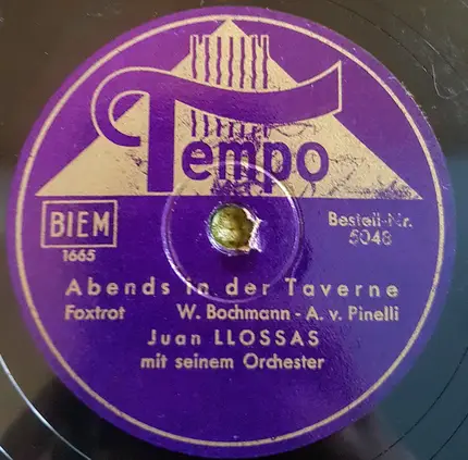 Juan Llossas Und Sein Tanzorchester - Mariu / Abends In Der Taverne