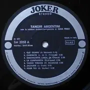 LP - Juan Perez Con Su Orchestra - Tanghi Argentini