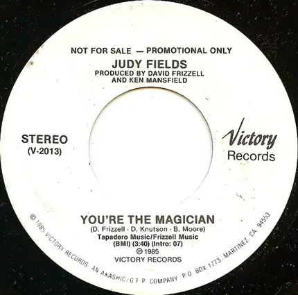 Judy Fields - You're The Magician